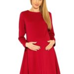 Těhotenské šaty Nathy červené