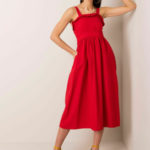 RUE PARIS Červené dámské šaty