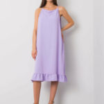 Světle fialové ležérní letní šaty
