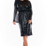Večerní šaty model 150755 awama  Sukienka Model A402 Cekiny Black – awama