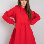 RUE PARIS Červené teplákové šaty
