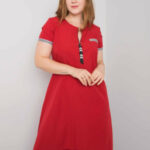 Sukienka-LK-SK-506827.45-červená