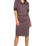 Šaty BeWear B056 Brown