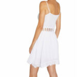 Viskózové šaty 85818 bílá – Ysabel Mora