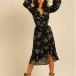 Angell Wrap Dress Amelita Print