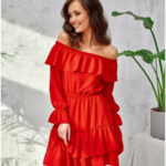 Šaty Roco SUK0297 Červená
