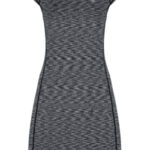 MAOMI dámské sportovní šaty černá žíhaná – Loap