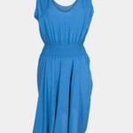 Yoclub Dámské krátké letní šaty UDK-0006K-A200 Navy Blue