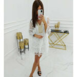 Bavlněné šaty Mayca HY1036 White – Vittoria Ventini