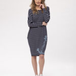 Look Made With Love Šaty 708 Navy Stripes Námořnická modrá/bílá